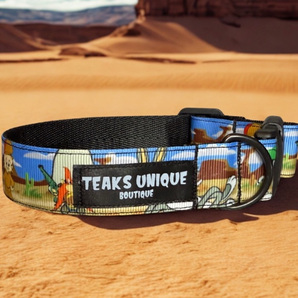 Handmade Looney Tunes Dog Collar - Picture 2 of 3